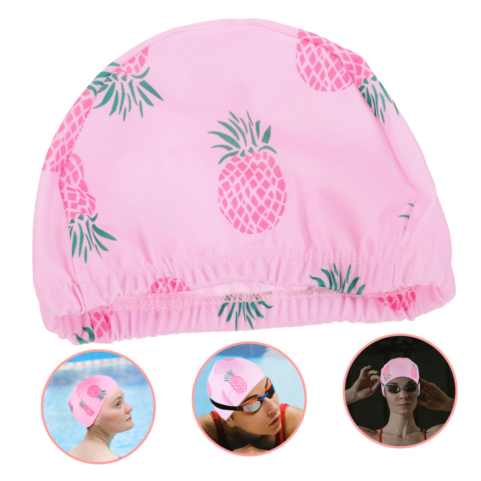 BESPORTBLE Gorro De Baño para Gorro Natacion Gorro Natación Shower Cap Gorro De Baño Gorro De Natación Nadar Gorro De Ducha para Tela Rosa