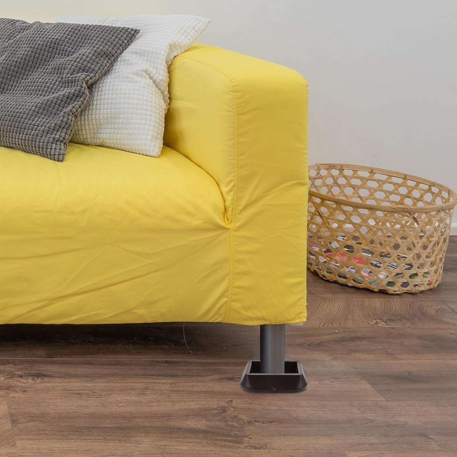 8Pcs Silicone Furniture Wheel Stoppers and Chair Leg Floor Protectors Non-Slip Rubber Pads for Sofa Bed Caster Cups Furniture Leg Protectors with Anti-Scratch Function for Home Use