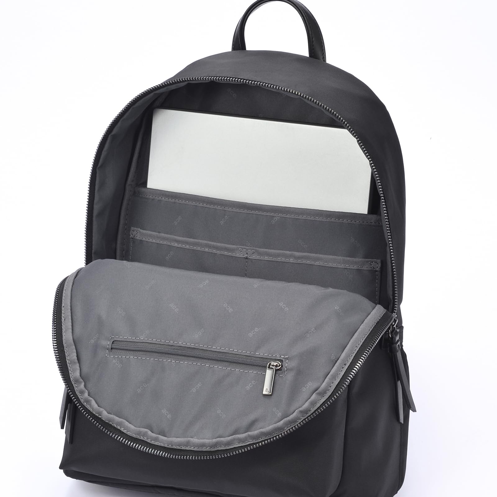 ace.GENE(??????) Women Backpack, Charcoal, H39×W28×D12cm