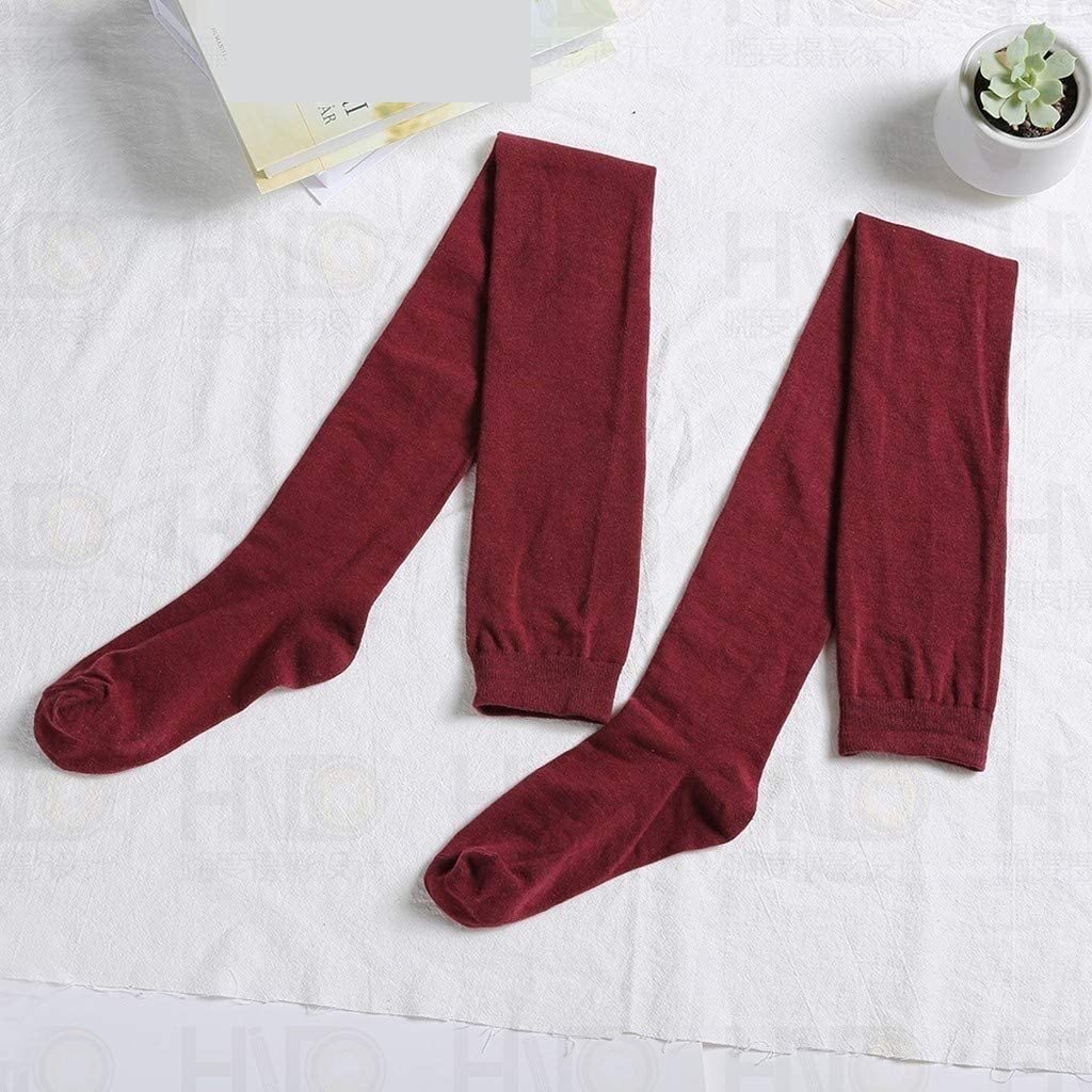 Calcetines Térmicos Calcetines Altos Hasta El Muslo Calcetines Elásticos Elegantes Sobre La Rodilla Calcetines Largos Cálidos De Color Puro Calcetines Suaves Para Botas Calcetines Invierno ( Color : B