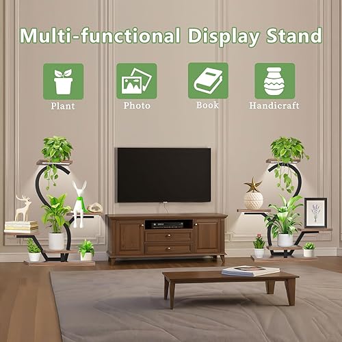 Miniatura 5 de Soporte para plantas de interior con luces de crecimiento - Estante para plantas de interior de 5 niveles, soporte pequeño de 30" para múltiples