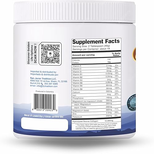 Miniatura 2 de Vital Life - Polvo de péptidos de colágeno + 17 súper ingredientes, 1.6 libras (paquete de 6), sabor a vainilla, apoya el cabello, la piel, las