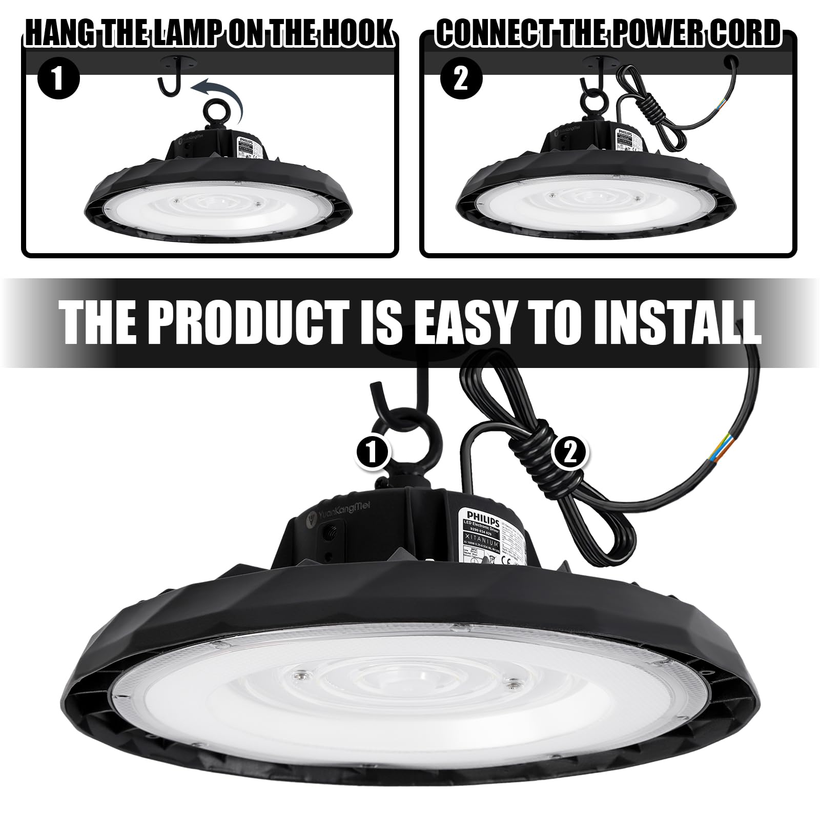 Lampe de Salle Résistante à l'Eau, 100W