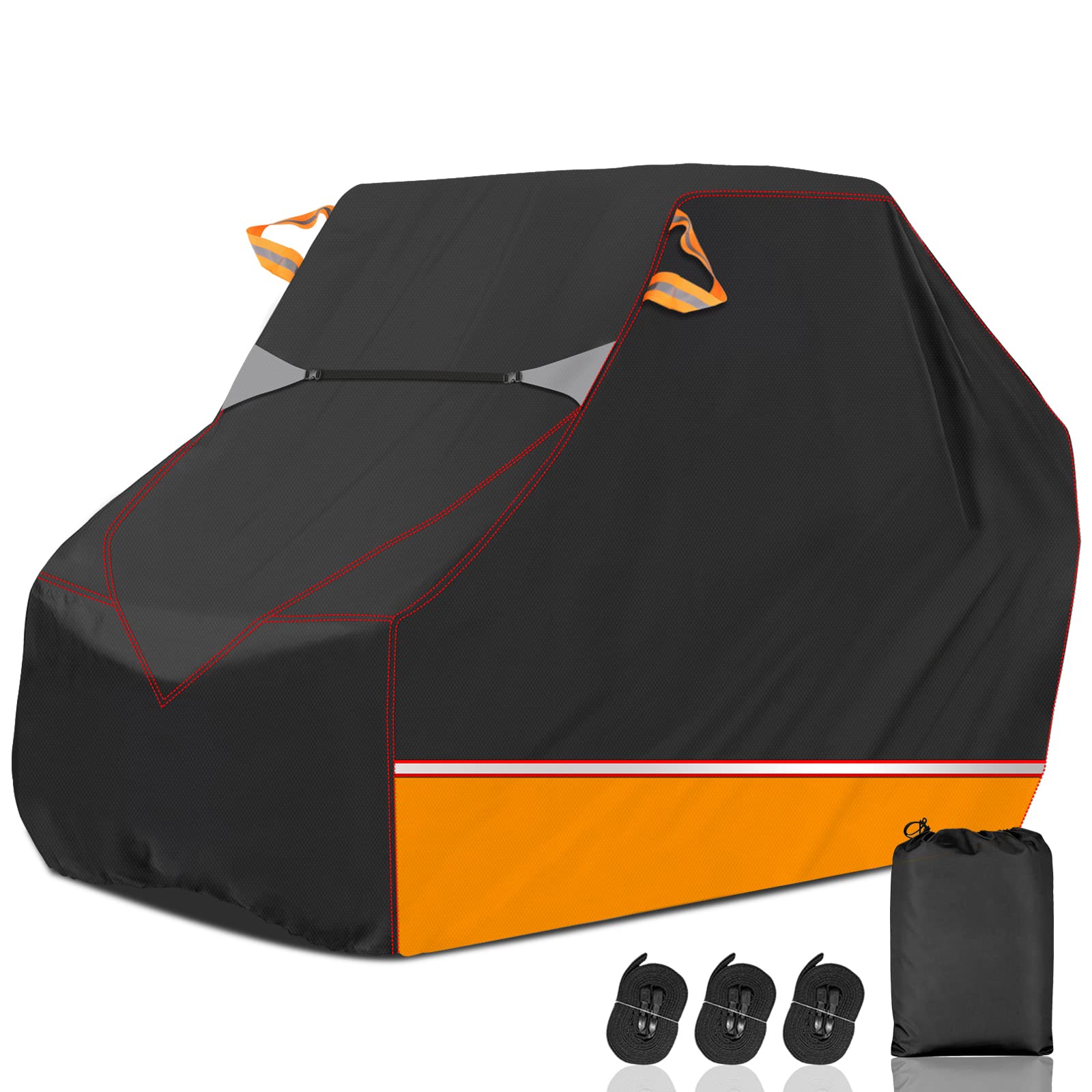 AUTOLIONPremium UTV Cover Outdoor Waterproof All-Weather Protection Cover Compatible with Polaris RZR Can-Am Yamaha Honda Kawasaki Suzuki,and More,115" x 60" x 75" (2-3 Seater)