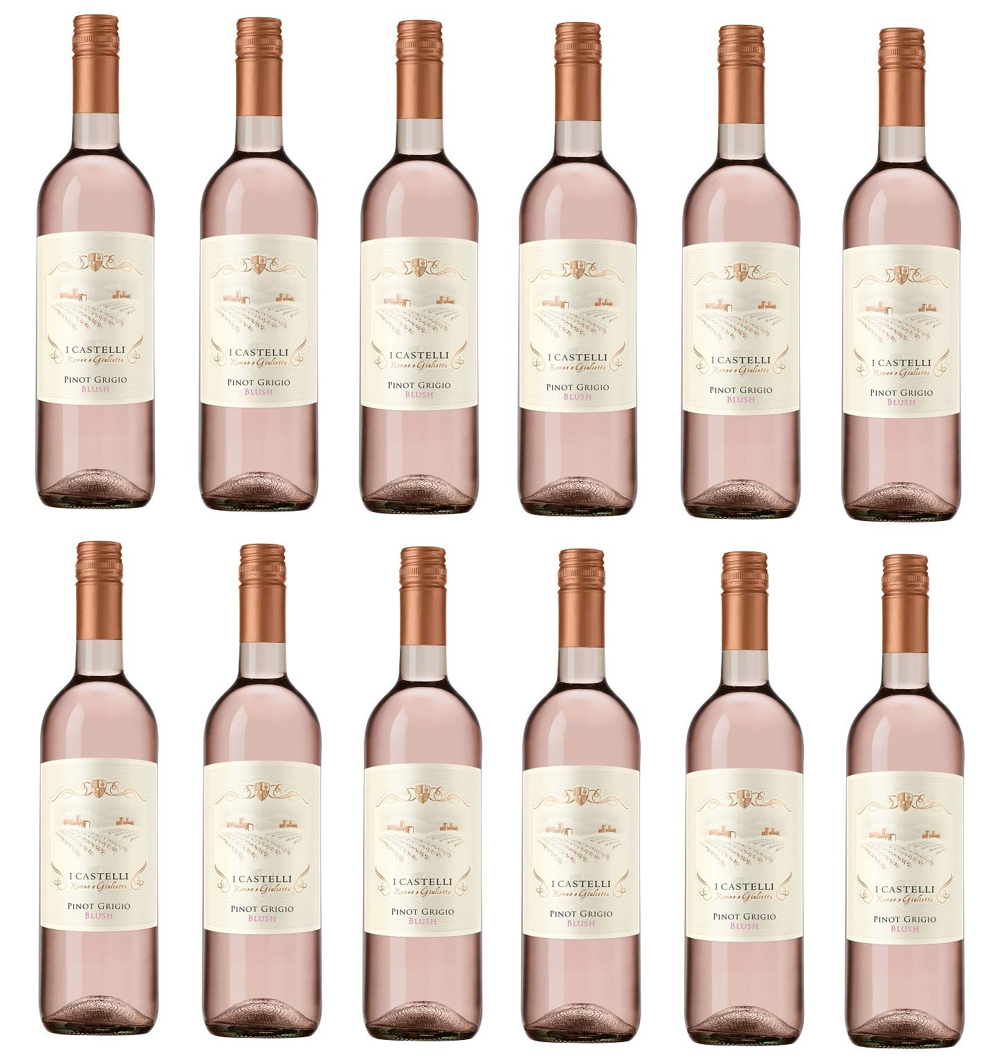 12x 0,75l - I Castelli Romeo e Giulietta - Pinot Grigio Rosé - Veneto I.G.P. - Italien - Rosé-Wein trocken