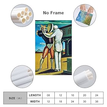 Chirico、LA MER、希少画集画、新品額装付 Chirico、LA MER、希少画集画、新品額装付