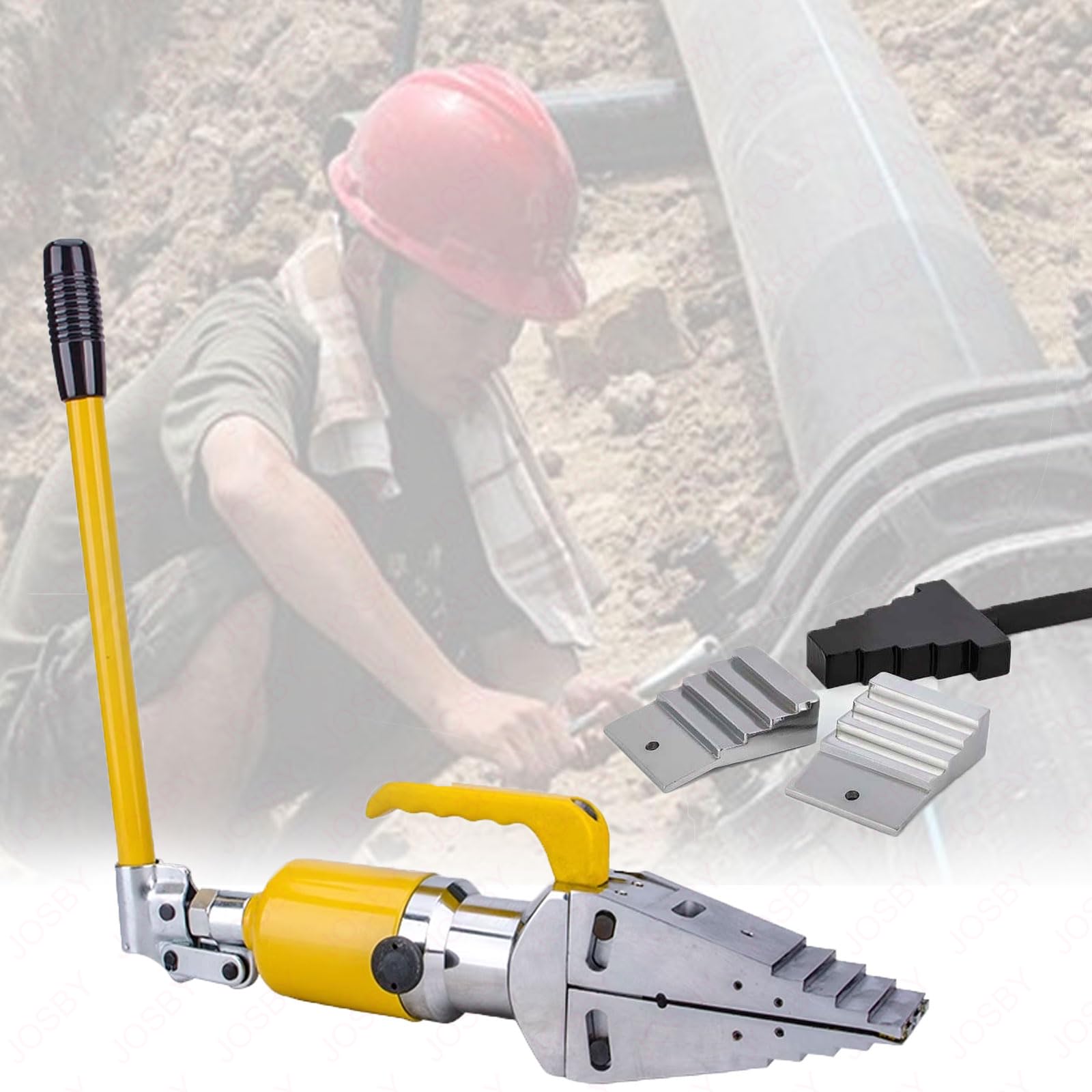 YNIYUJKL 10T Hydraulic Flange Spreader, Integrated Manual Flange Splitter With Iron Box, Separation Tools, Fast Oil Return For Pipeline Maintenance