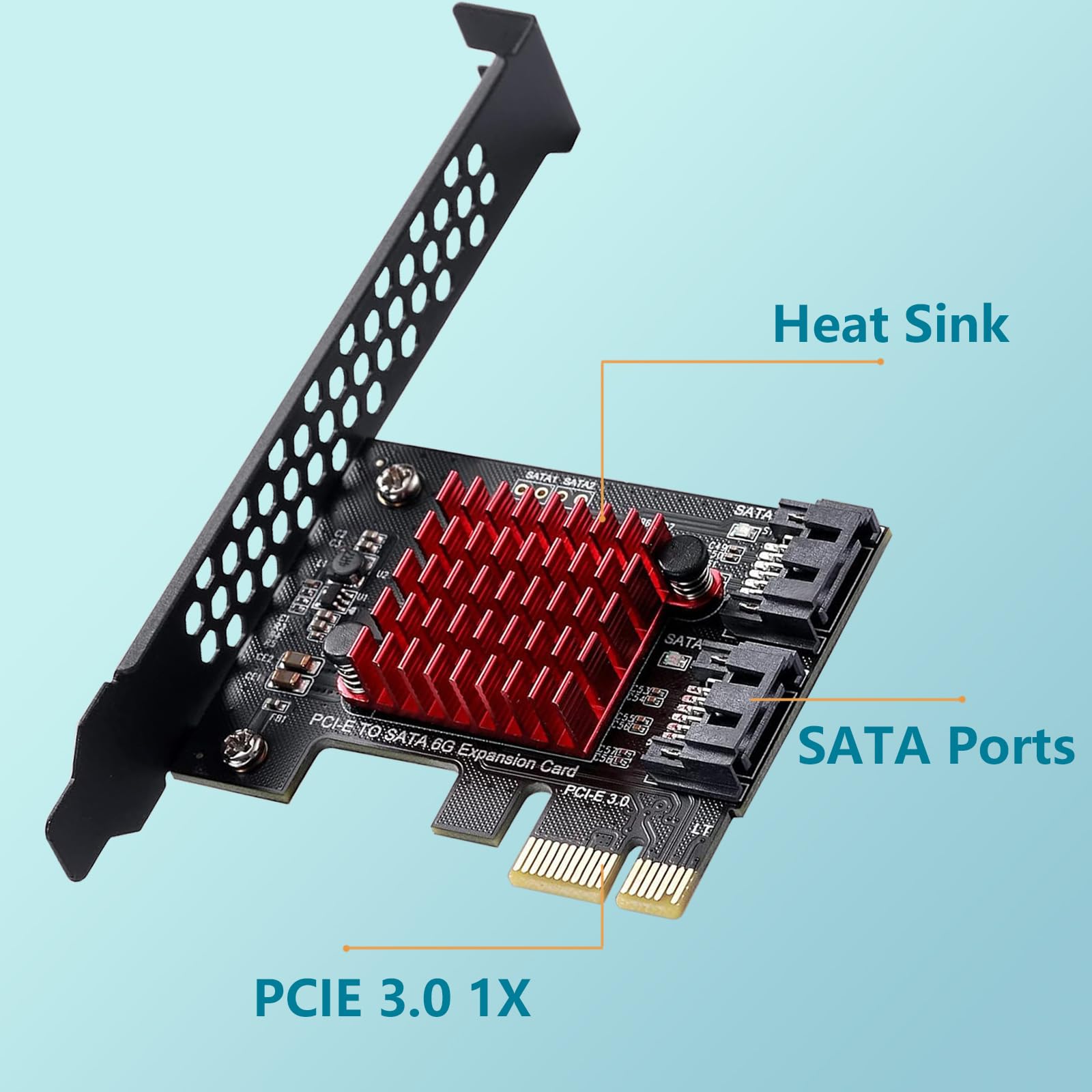 Scheda PCIE A SATA 3.0 - 2 Porte, 6Gbps, Per SSD E HDD, Compatibile Windows E Linux - Foto 3