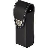 Victorinox Belt Case Leather with Velcro Fastener for Large Pocket Knives Black 12 cm, Black, One Size, Coin Pouch