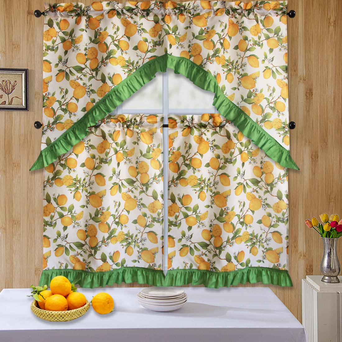 Cortina De Ducha Floral De Poliéster Impermeable Con 12 Ganchos, 180 X 180 Cm (Mariposa, Pájaro
