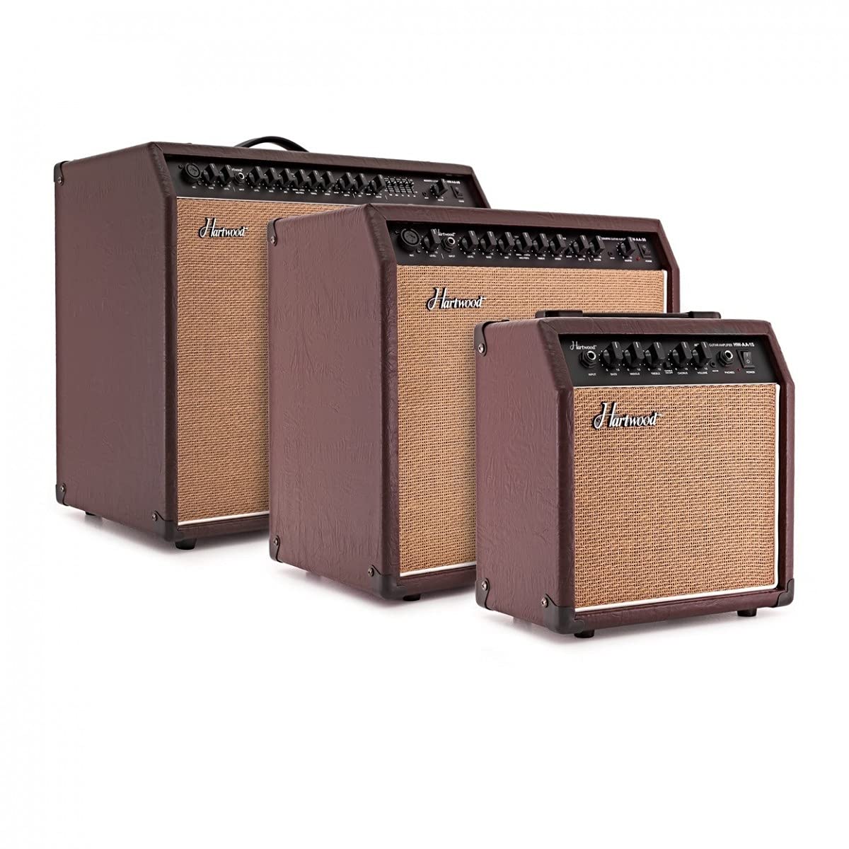 Amplificateur de Guitare Acoustique Hartwood 15 W avec Chorus et égaliseur 3 Bandes | Amplification claire et naturelle, EQ 3 bandes avec contrôle de chorus, sortie casque pour une pratique silencieuse