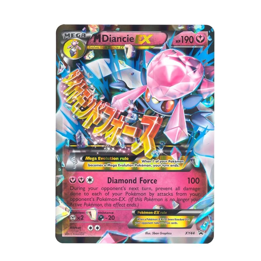Amazon.com: Pokemon - Mega-Diancie-EX (XY44) - Pokemon