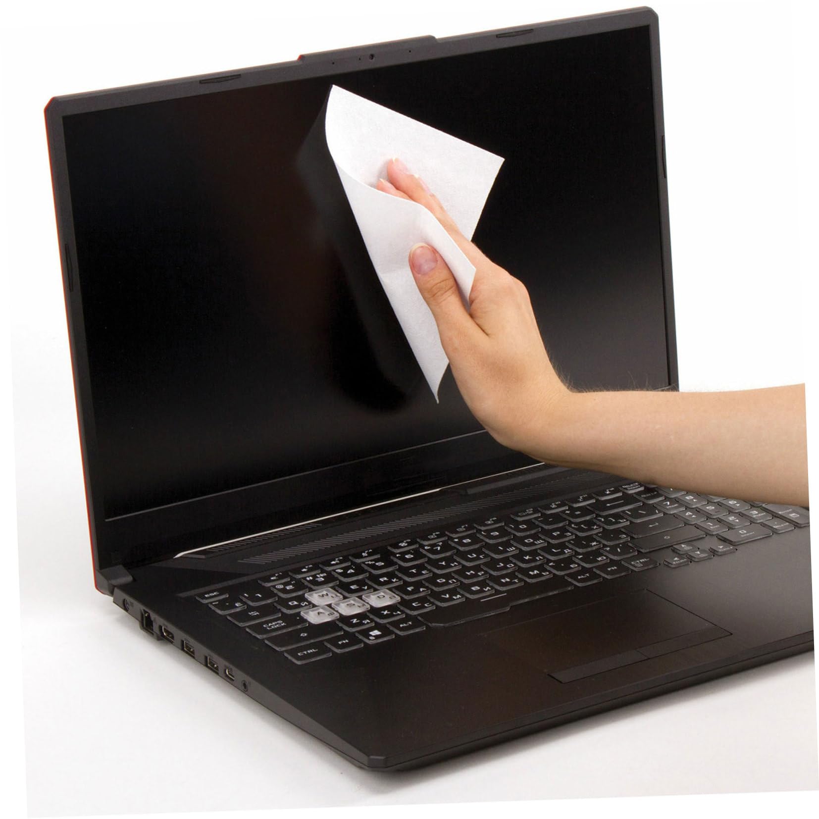 300 pezzi Salviette Asciutte Senza Polvere in Fibra di Poliestere e Polpa di Legno Panni Pulizia Schermi Cellulari Laptop Occhiali e Strumenti Pulizia Antistatica per Laboratorio