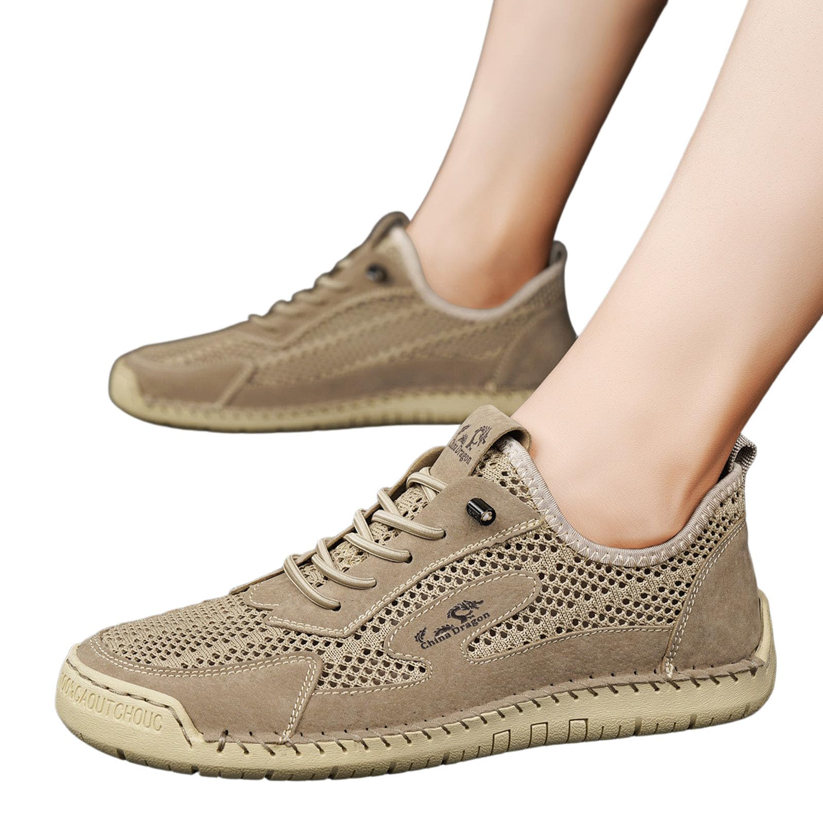Sandalias Playa Hombre Suela de Goma Malla Transpirable con Bandas Ajustables Senderismo Casual Chanclas Piscina Zapas Calzado Sandalia Durable Flexible para Ciudad