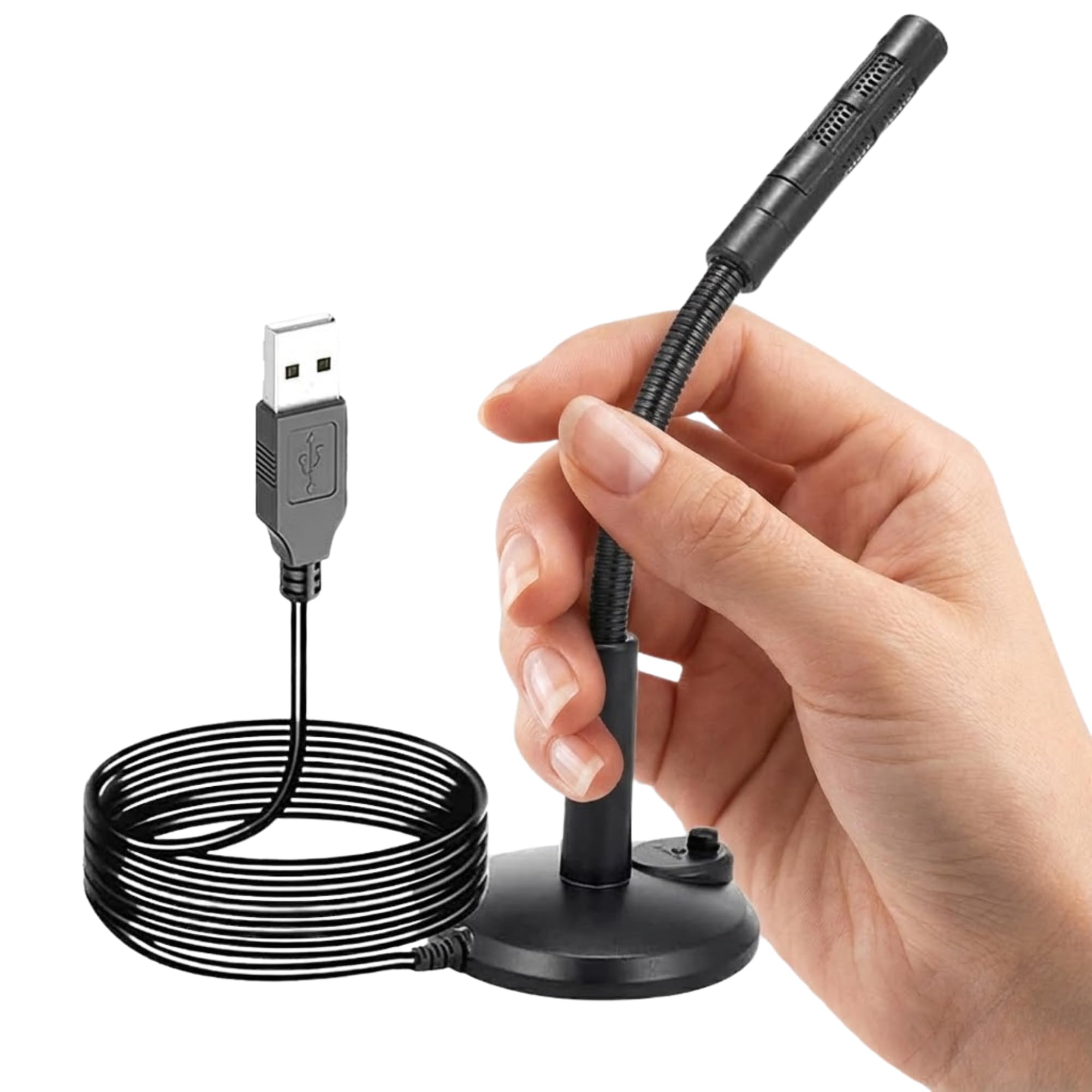 Drumstone (𝐒𝐩𝐞𝐜𝐢𝐚𝐥 𝟏𝟓 𝐘𝐞𝐚𝐫𝐬 𝐖𝐚𝐫𝐫𝐚𝐧𝐭𝐲 USB Desktop Microphone for PC and Laptop, Plug and Play Mic with Clear Sound for Streaming, Podcast, Recording, Gaming-image-43