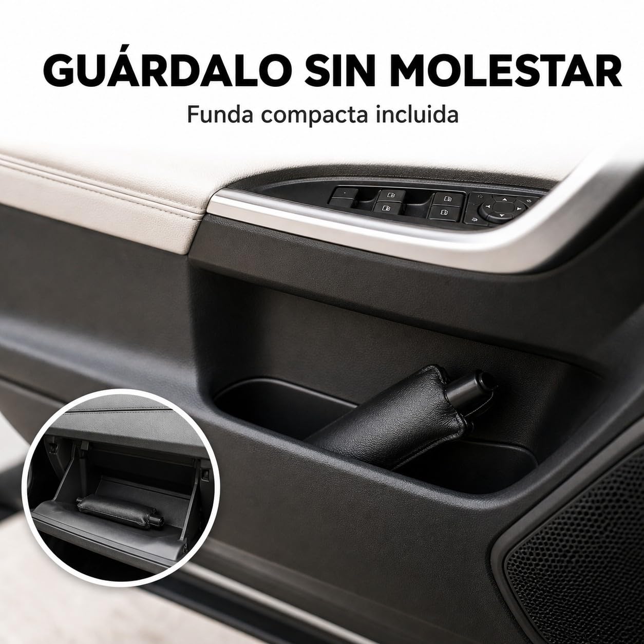 AlfaHome - Parasol Coche Delantero Paraguas Plegable con Funda – (140x80 cm) - Protección UV, Reduce el Calor Interior en Minutos, Parasol Coche Paraguas