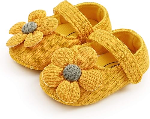 Miniatura 4 de Zapatos planos Mary Jane para bebés y niñas, con lazo, floral, princesa, vestido de boda, zapatos suaves para recién nacidos, cuna para primeros