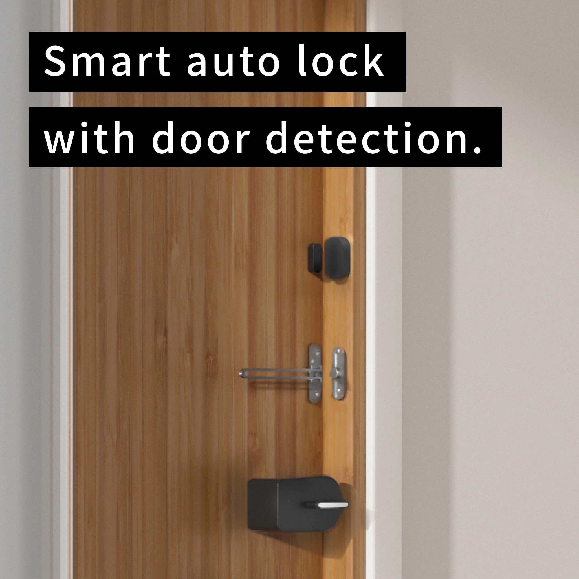 Sensor abierto de sésamo, seguridad inteligente para el hogar, puerta, ventana, sensor con soporte de bloqueo automático, bloqueo inteligente (blanco)
