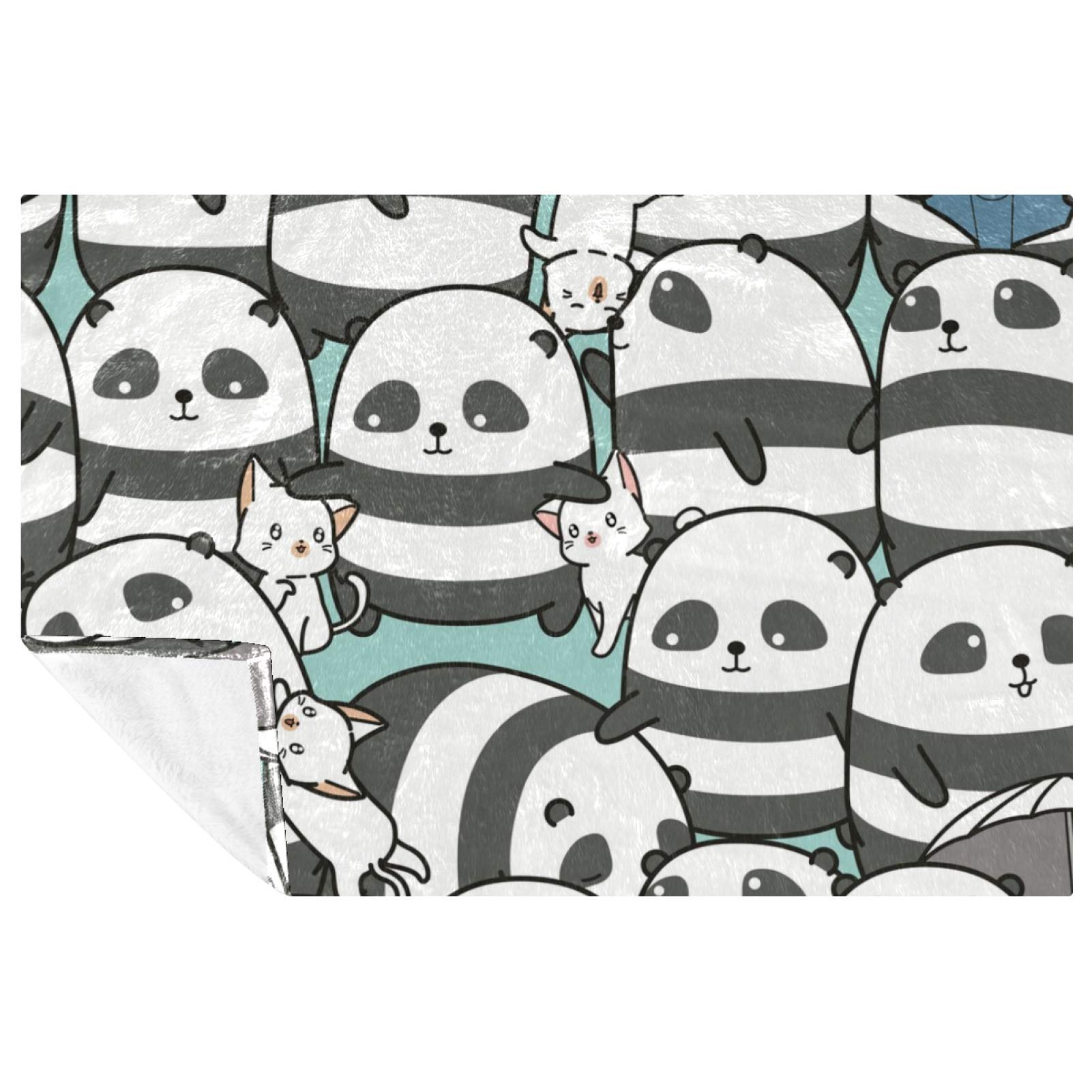 Couverture chat douce et chaude sans couture pour camping et plage
