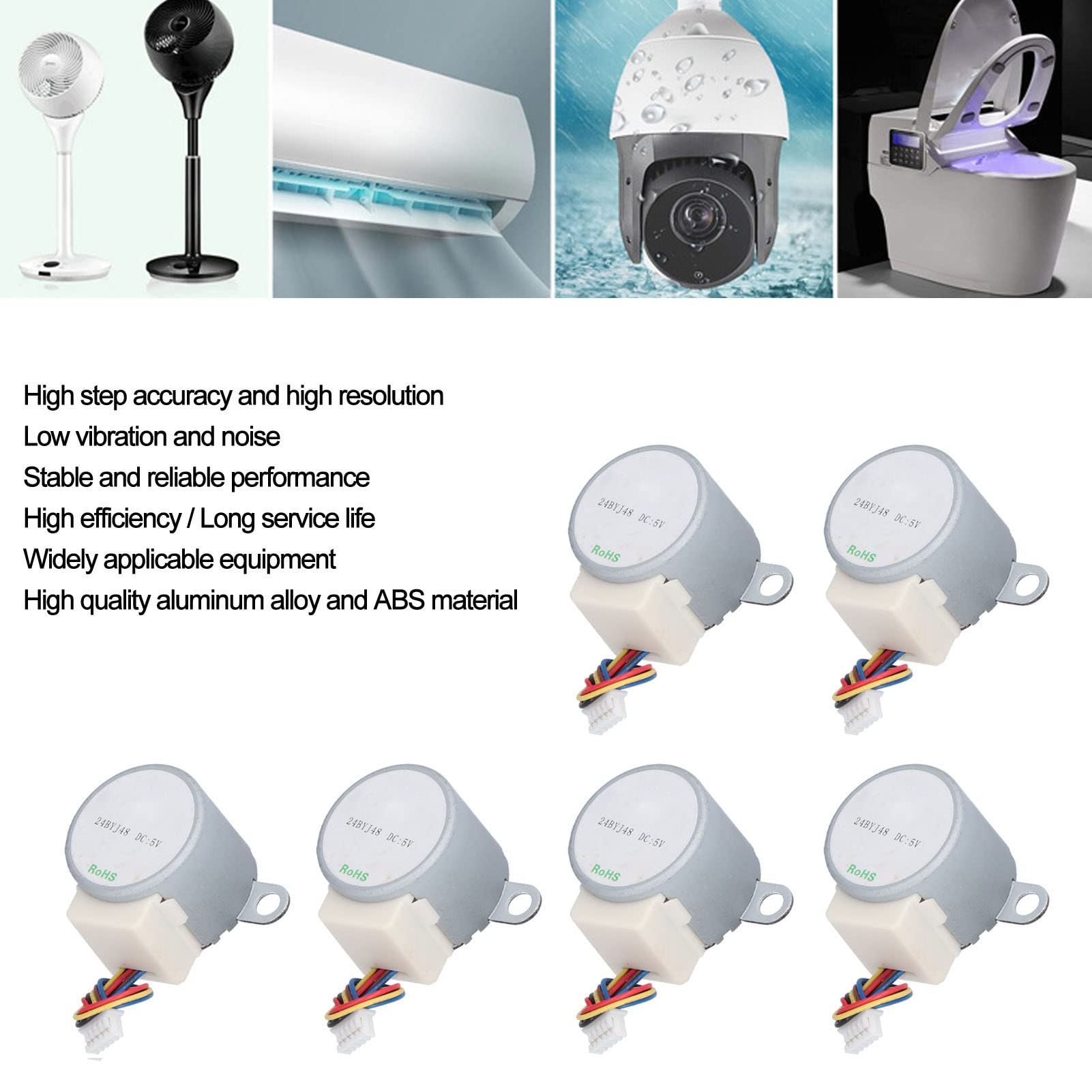 Motore Passo-Passo DC 5V Con Riduzione - 3-13 Giri/Min Per Barbecue Ed Elettrodomestici - Foto 4