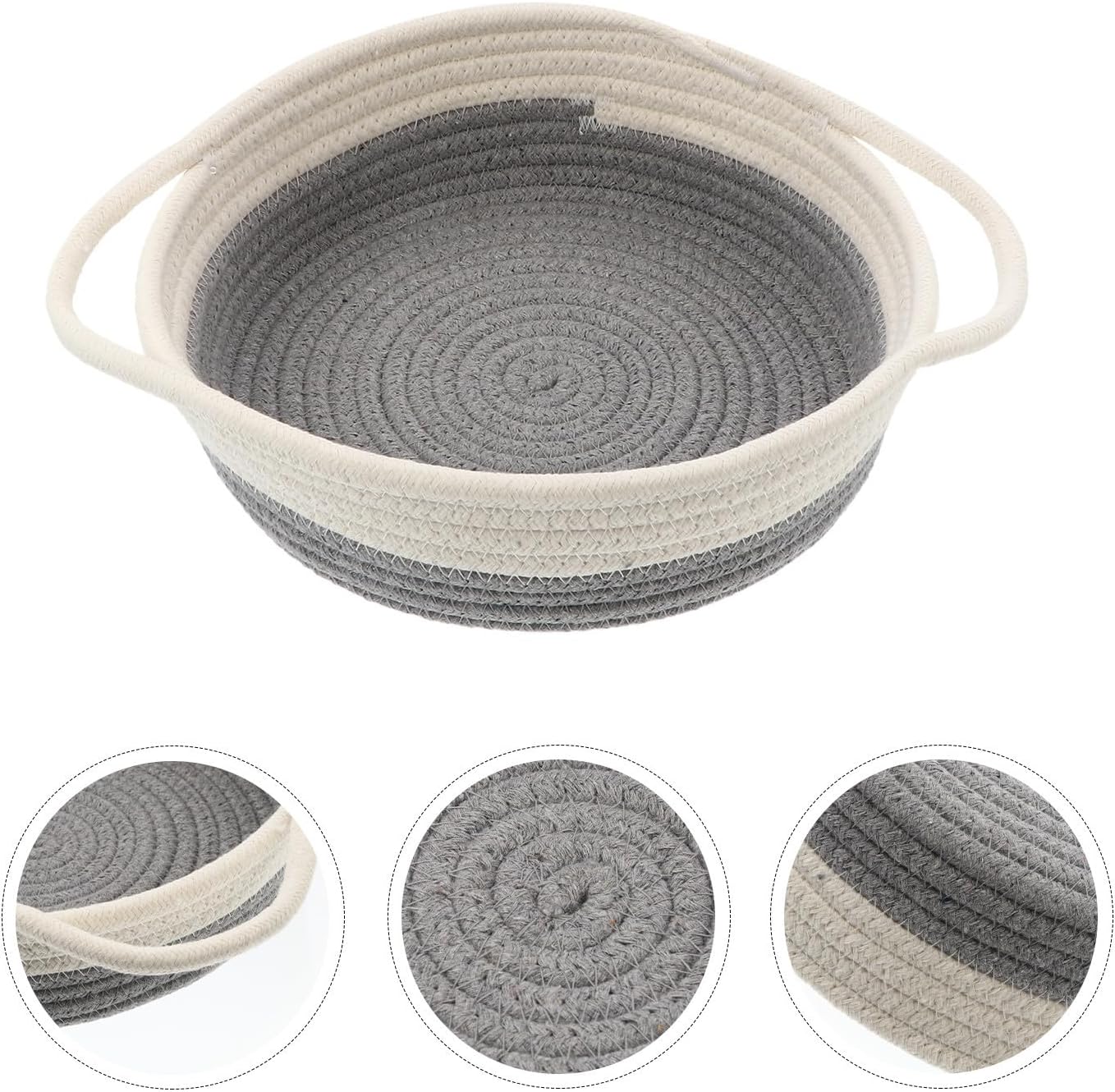 Make up Storage Basket Woven Cotton Thread Desktop Organizer