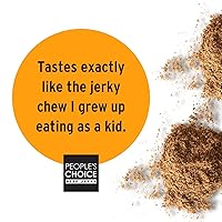 Vista 3 de People's Choice Beef Jerky Carne Seca - Machaca - Masticable de carne seca a granel - Cecina de res triturada - Sin azúcar, cero carbohidratos, sin