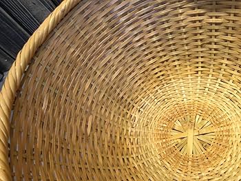 Amazon.co.jp: 竹編籠飯器朝茶事竹飯器直径24.0㎝夏用飯器懐石竹