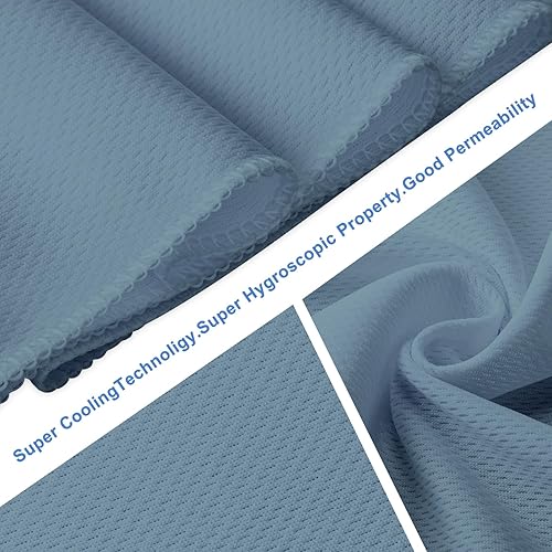 Miniatura 5 de Honoson Toalla de enfriamiento a granel transpirable toalla fría para entrenamiento frío para cuello cara toalla de microfibra para gimnasio,