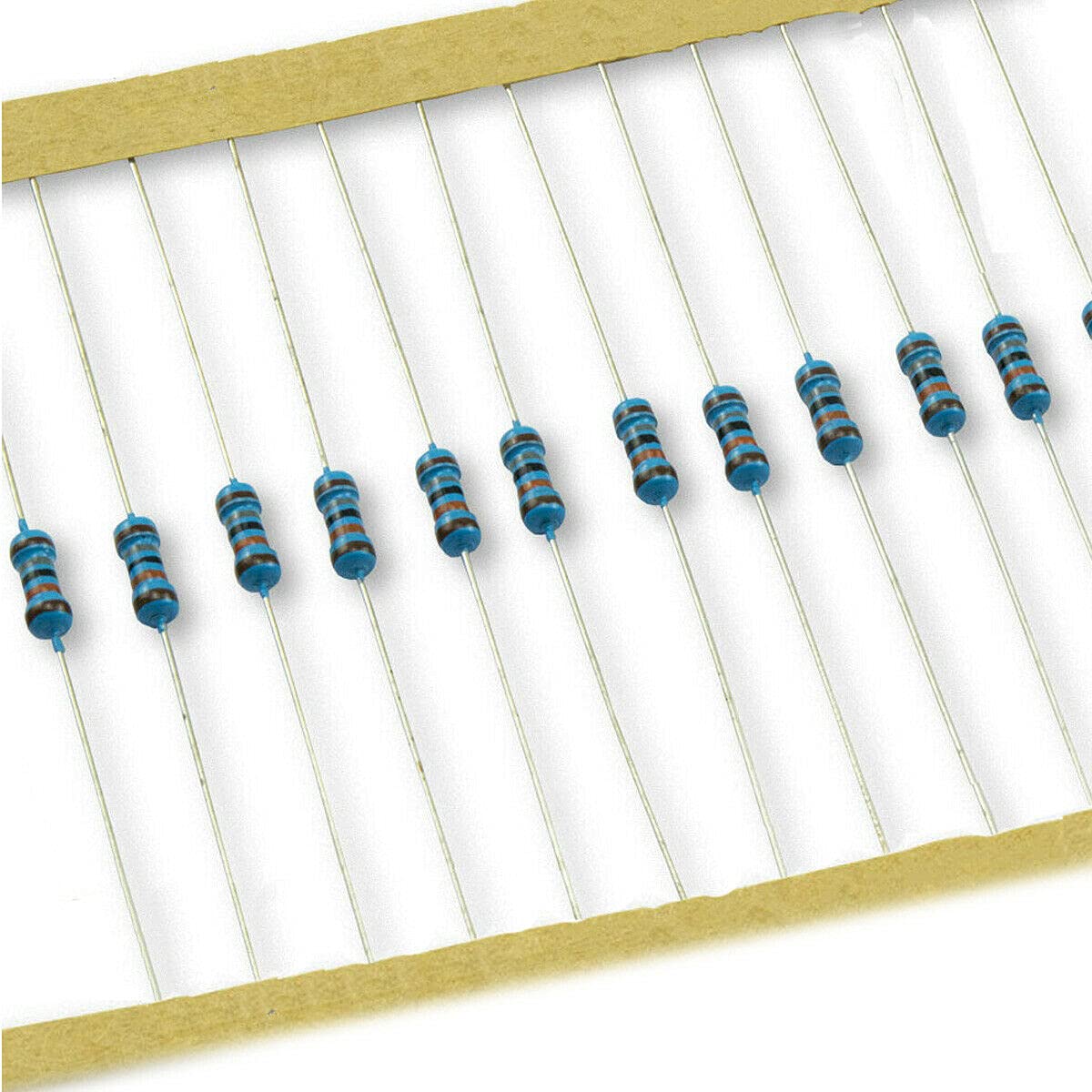 UMTMedia® 30pcs 100K ohm Ω - 1/4W Watt Metal Film Resistors 0.25 ±1% for Electronic, Arduino, or Raspberry PI Projects. Many Values Available