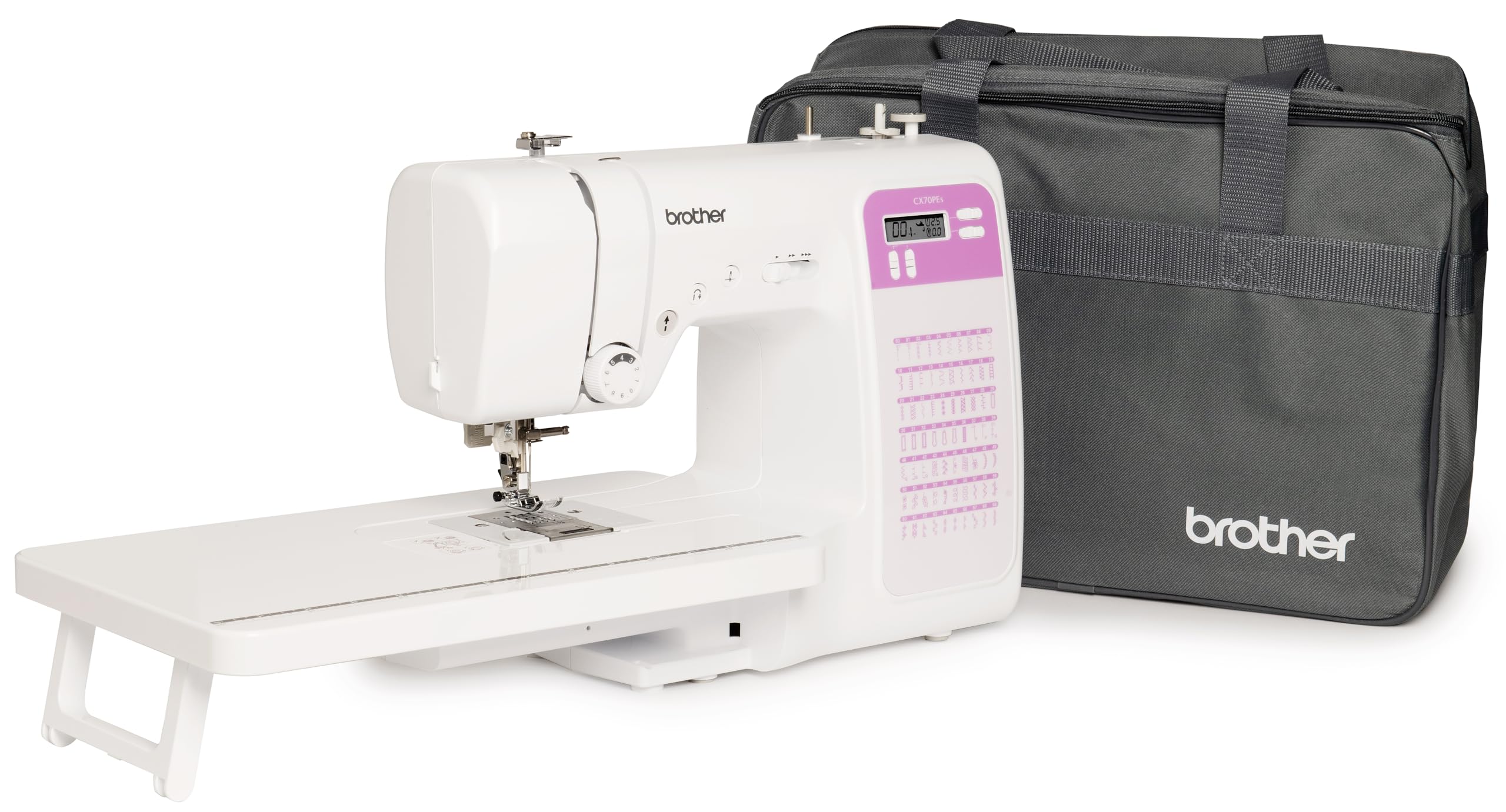 Brother CX70PES (Nuovo Modello) Macchina da Cucire Elettronica con 70 Punti Cucito - Tavolo e Borsa Inclusi