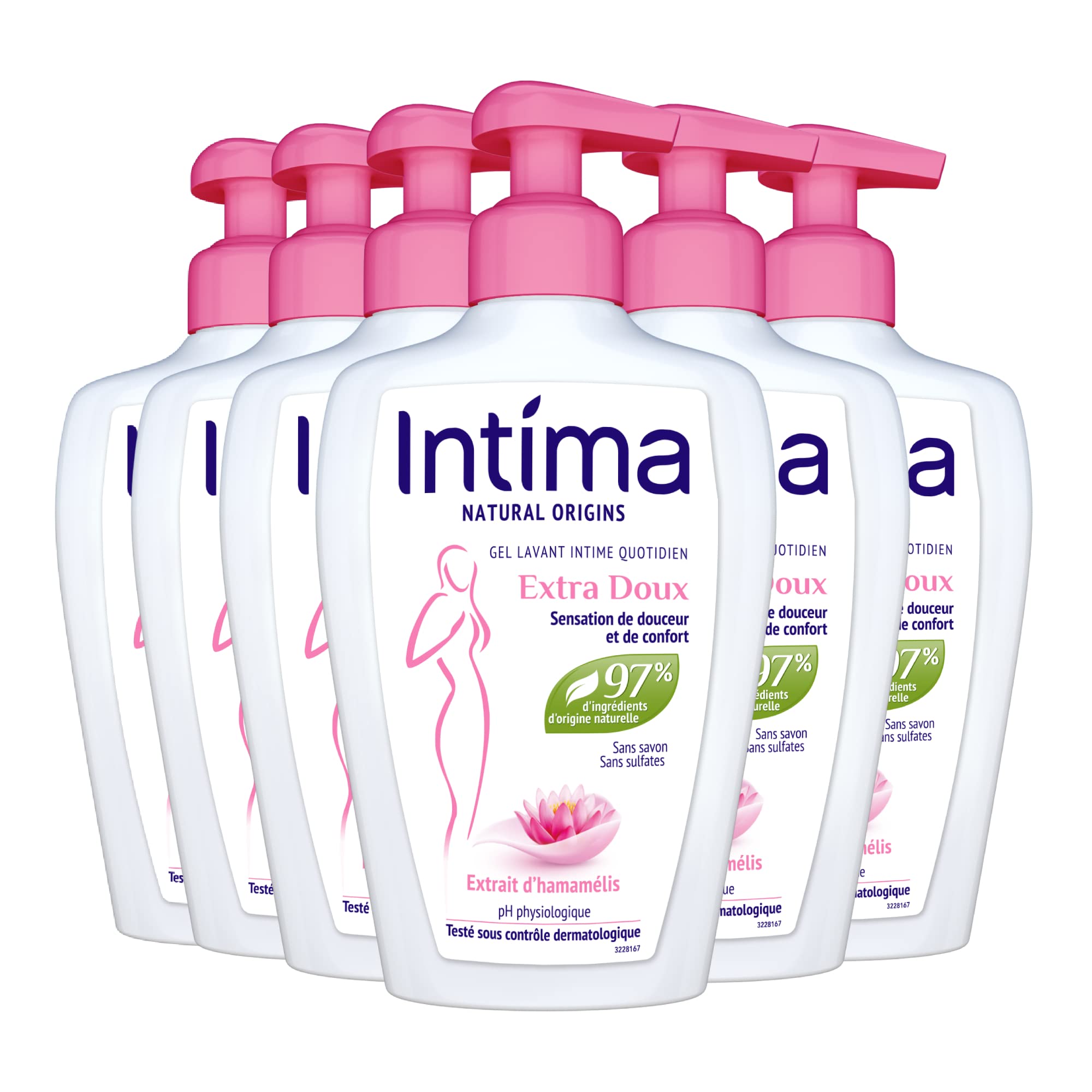 Intima Natural Origins – Gel extra suave – 6 x 200 ml