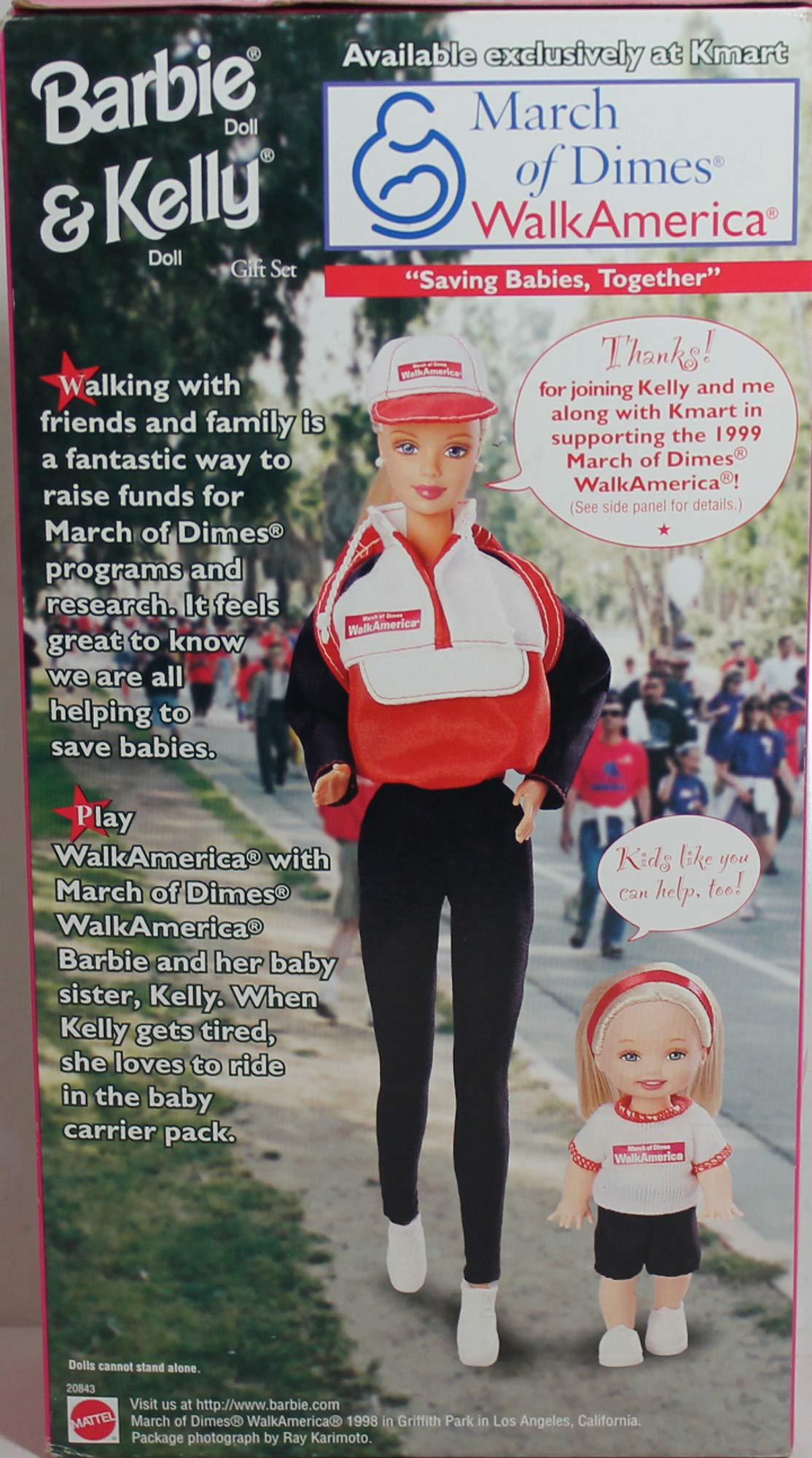 Barbie - バービー　ケリー　人形　WALK America フィギュア Barbie - バービー ケリー 人形 WALK America フィギュアの通販