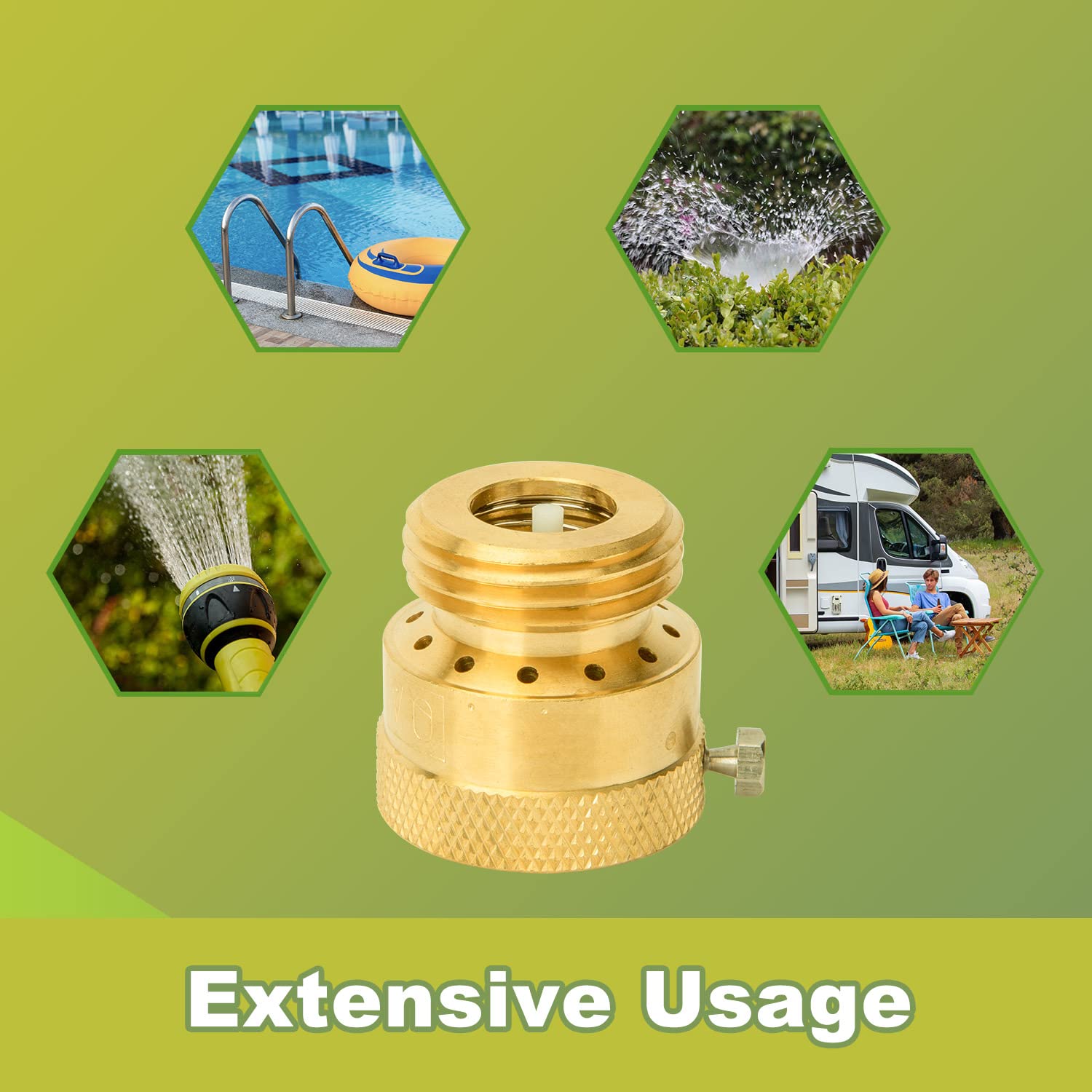 SUNGATOR Anti Siphon Valve, 6Pack Hose Bib Vacuum Breakers Set, 3/4 Inch Backflow Preventer for