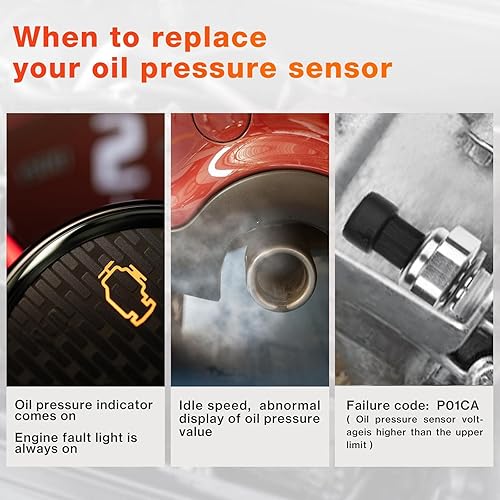 Miniatura 6 de A-Premium Interruptor del sensor de presión de aceite del motor 12614969 D1846A S4202P compatible con GM 1997-2009 - Chevy GMC Buick Cadillac