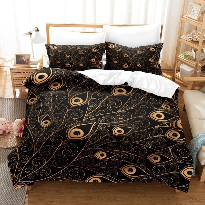 Housse de couette 140x190 plume noire pour transformer la chambre enfant