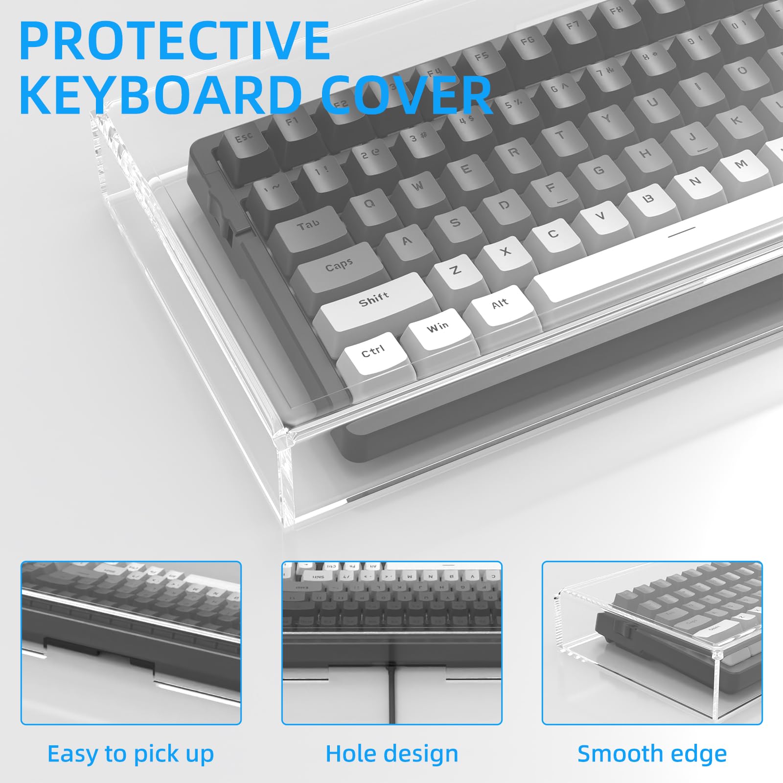 Amazon.com: SELORSS KC04 Acrylic Gaming Keyboard Dust Cover