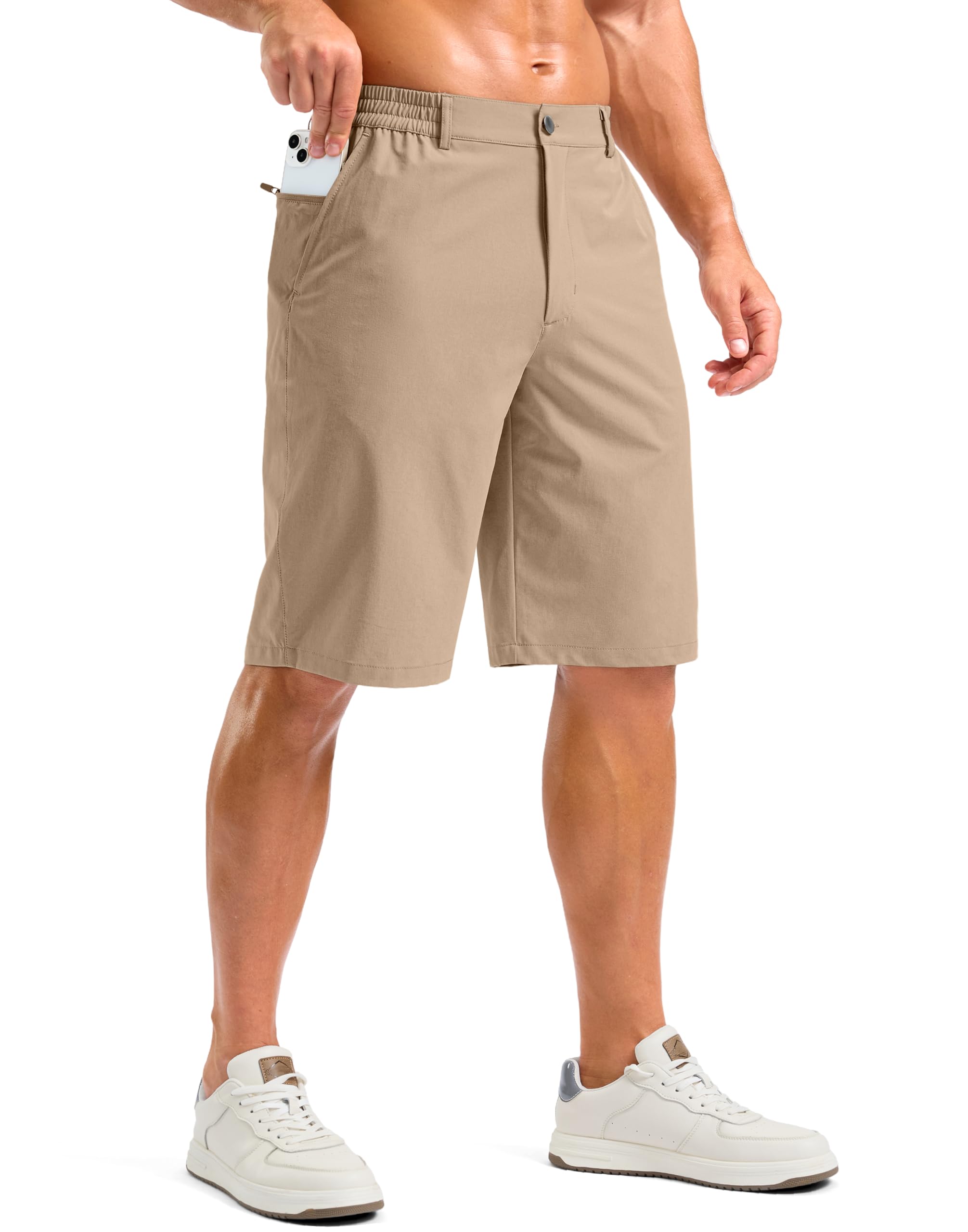 G Gradual Mens Shorts 11 Lightweight Casual Shorts for Men with 3 Pockets Summer Quick Dry Breathable Golf