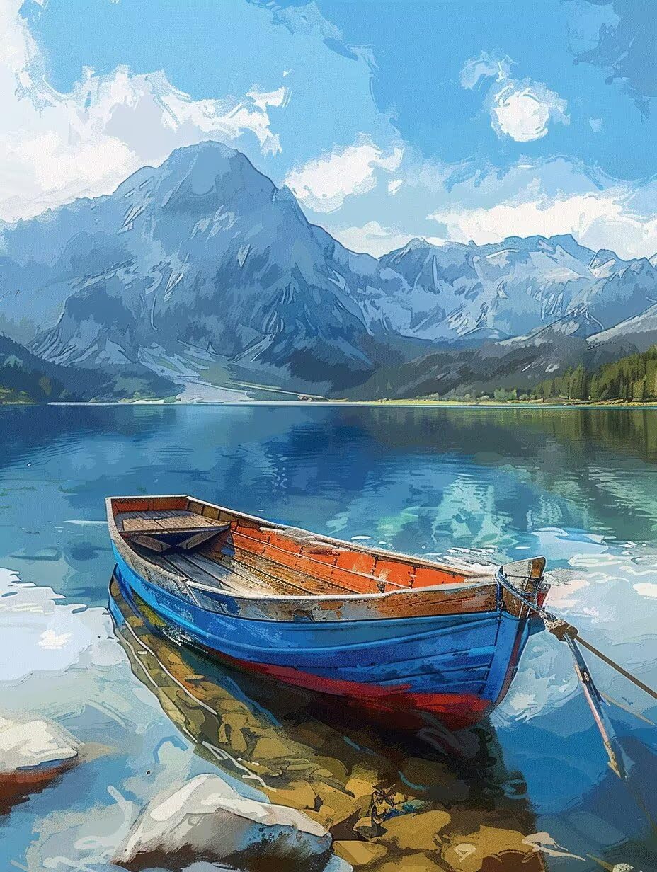 DIY Paint by Numbers Kits montaña 100x130cm con pigmento acrílico sin marco 8
