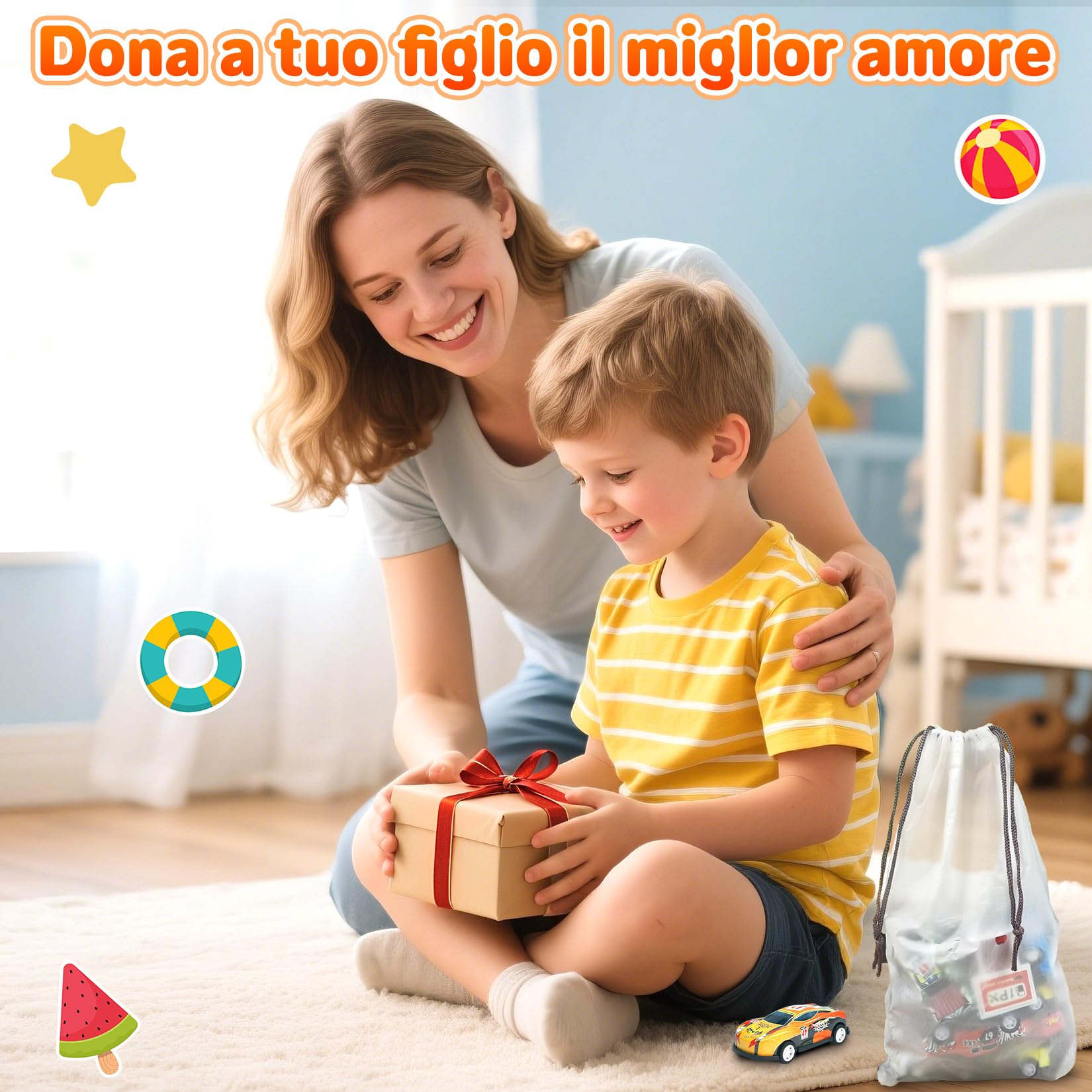 Macchinine Per Bambini, Cars Giocattoli, Giochi Bimbo con 22 Mini Macchine Giocattolo e 8 Blocchi Stradali, Veicolo Metallo Die Cast 1:64, Set Macchinina Bambina, Gioco Bambino 3 4 5 6 7 8 Anni