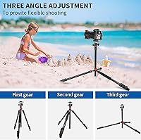 Vista 7 de CAVIX - Trípode de viaje CAVIX de 78 pulgadas para cámaras, trípode de 78 pulgadas, trípode ligero con cabezal de bola de 360 grados que carga hasta