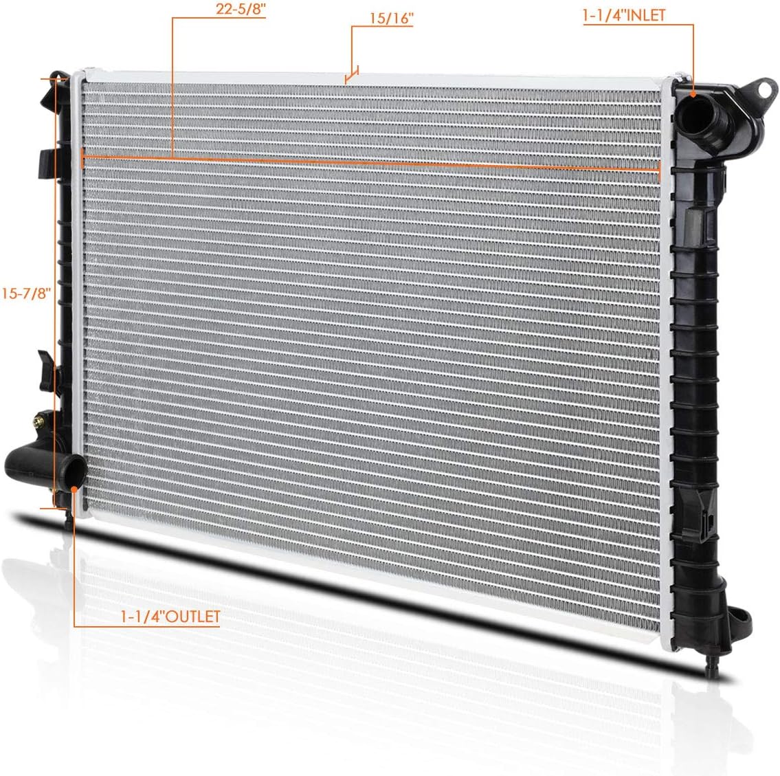 DPI-2747 Full Aluminum Core Cooling Radiator Compatible with 02-06 Mini Cooper AT/MT