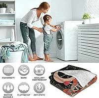 Vista 9 de Manta de hongos, ultra suave, cálida y ligera, de franela de forro polar con microhongos, para cama, sofá, regalo de viaje, decoración de hongos