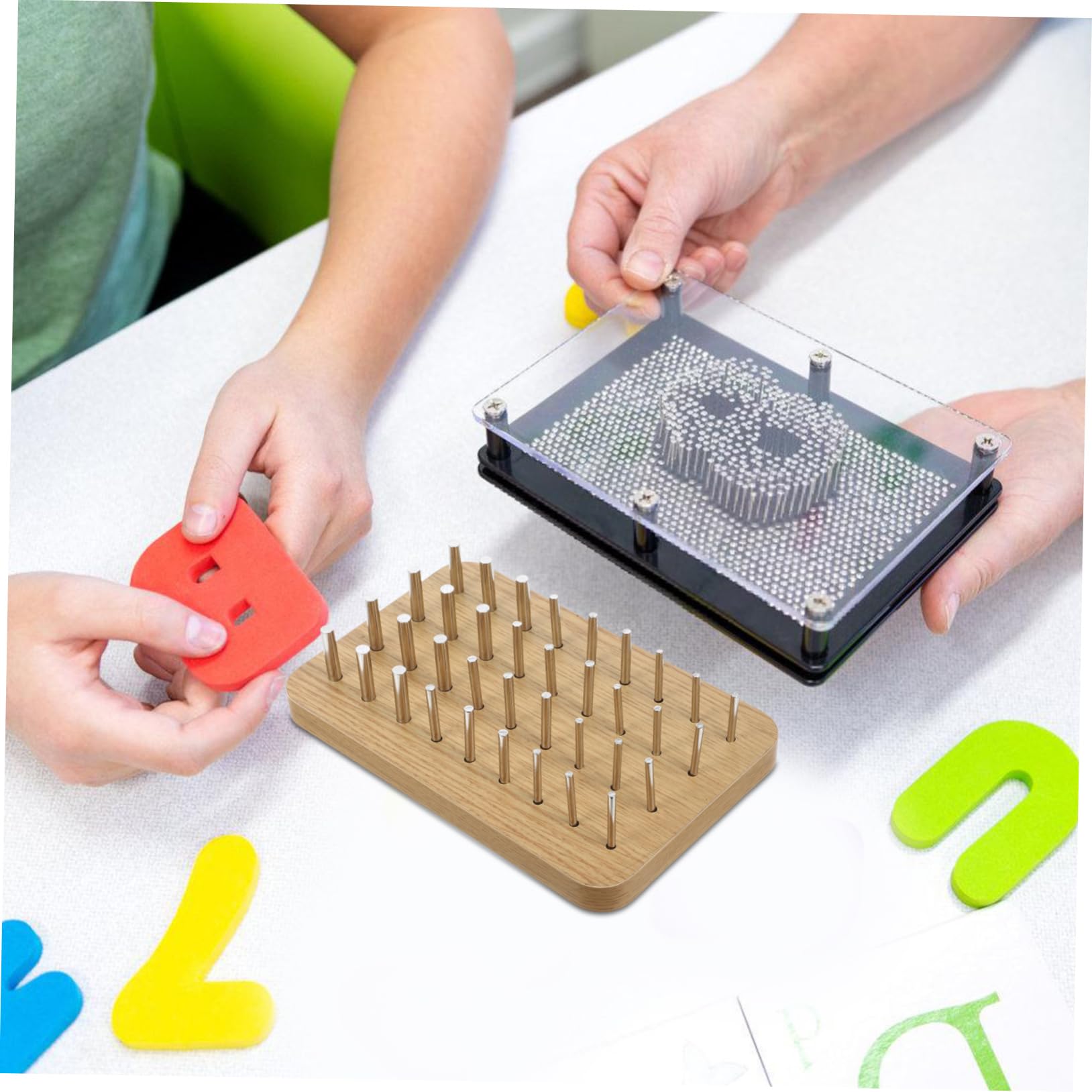 Finger Rehabilitation Tool Holz Steckbrett Für Effektive Handrehabilitation Und Verbesserung Der Feinmotorik Für Ergotherapie Und Senioren