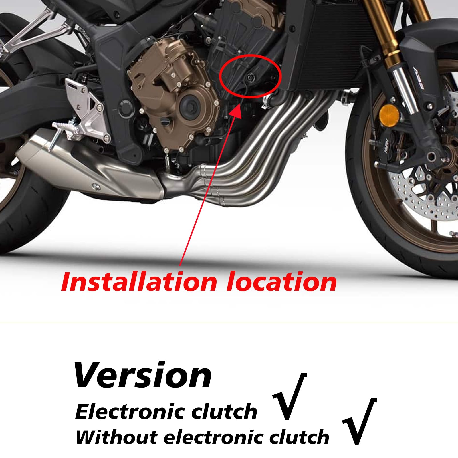 Für Honda CB650R CB 650R CB 650 R 2019-2024 2025 2026 Zubehör Motorrad Rahmen Schieber Sturzschutzpad Crash-Protektor (Schwarz)