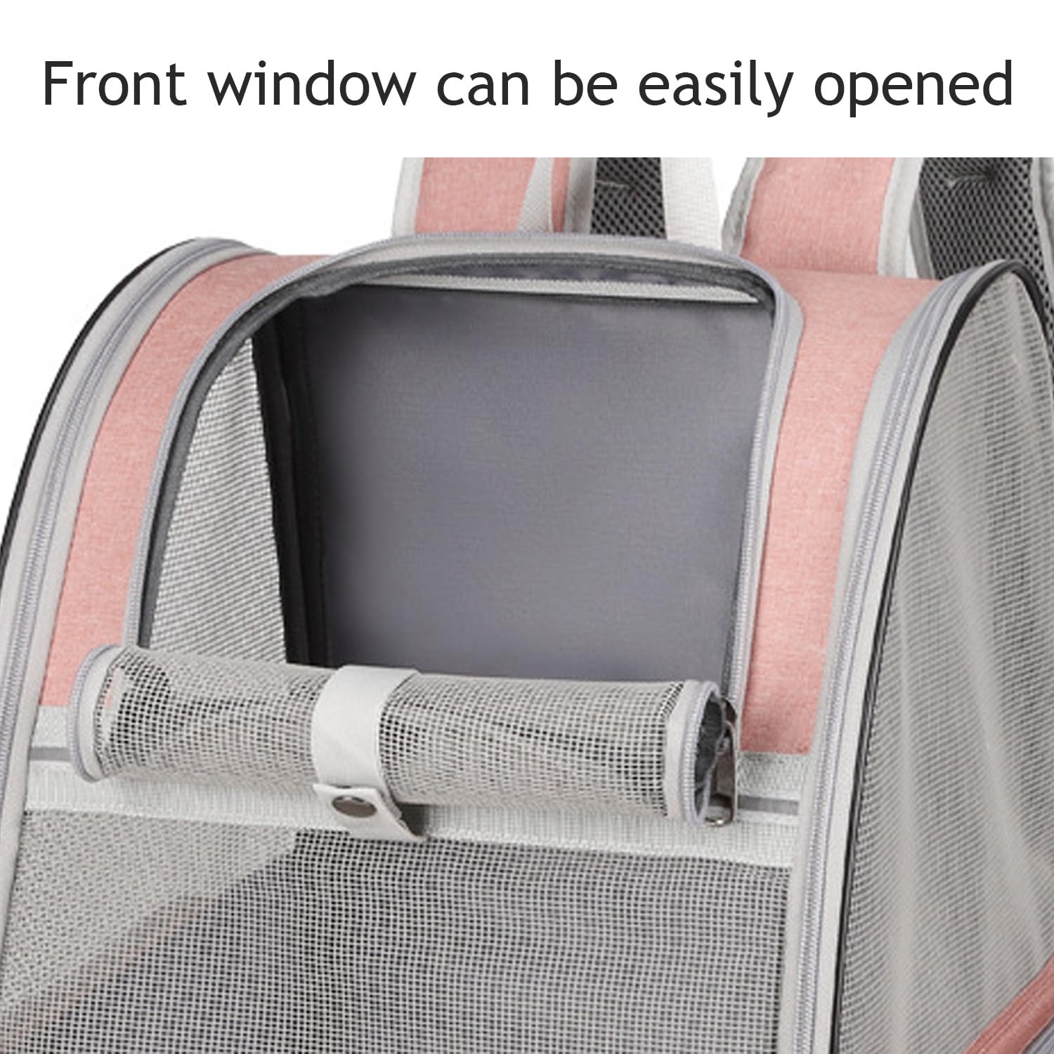 Zaino Trasportino per Animali Domestici, per Cani, Gatti, Cuccioli, Rete Completamente Ventilata, Approvato Dalle Compagnie Aeree, Progettato per Viaggi, Escursioni, Passeggiate All'Aperto (Rosa)