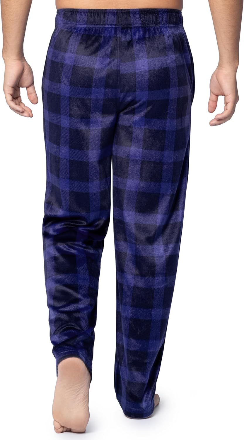 Fruit of the Loom mens Microsuede Fleece Sleep Pajama Pants, 2-pack - Image 6