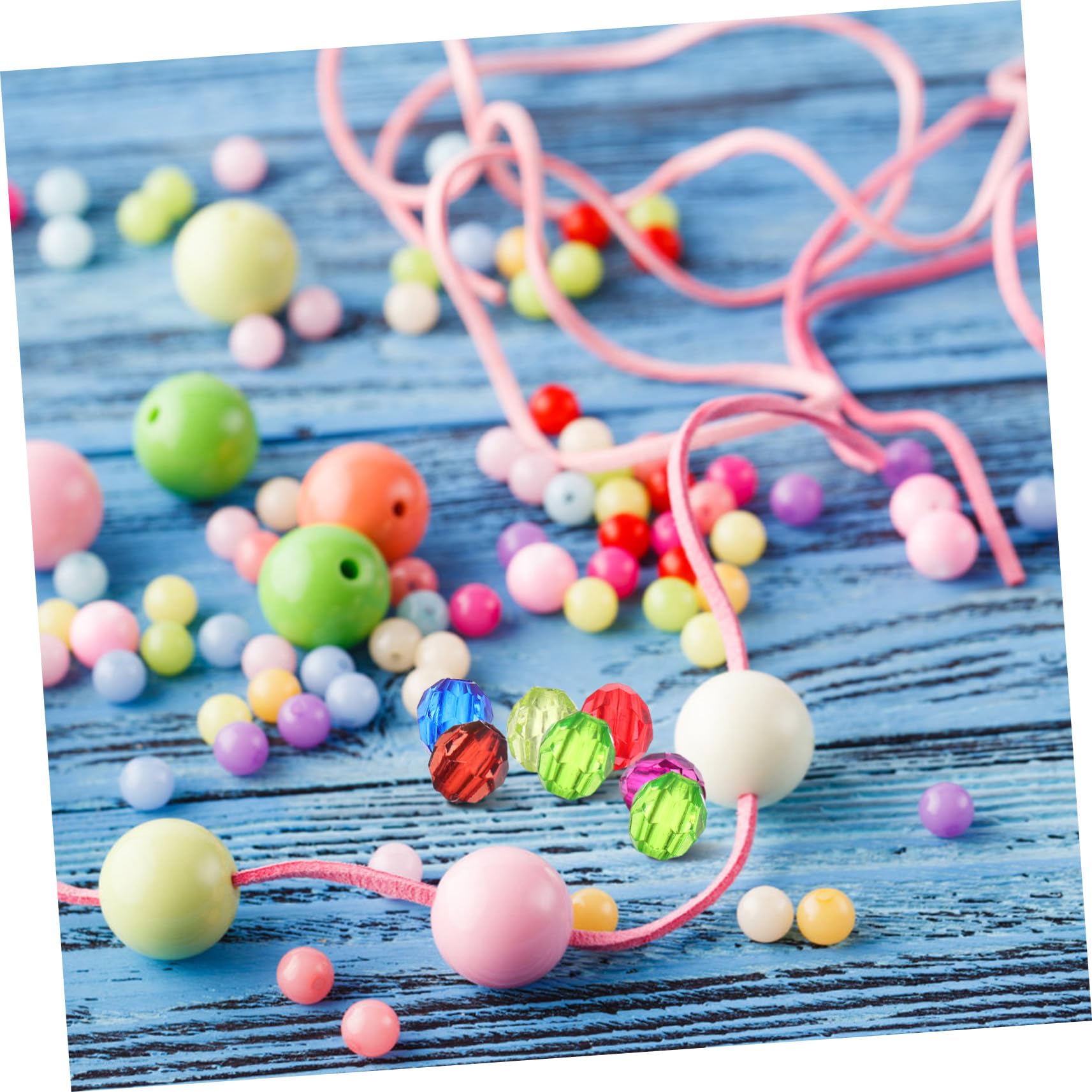 Perline Distanziatrici Sfaccettate In Acrilico Perline Sciolte Per La Creazione Di Braccialetti Per La Creazione