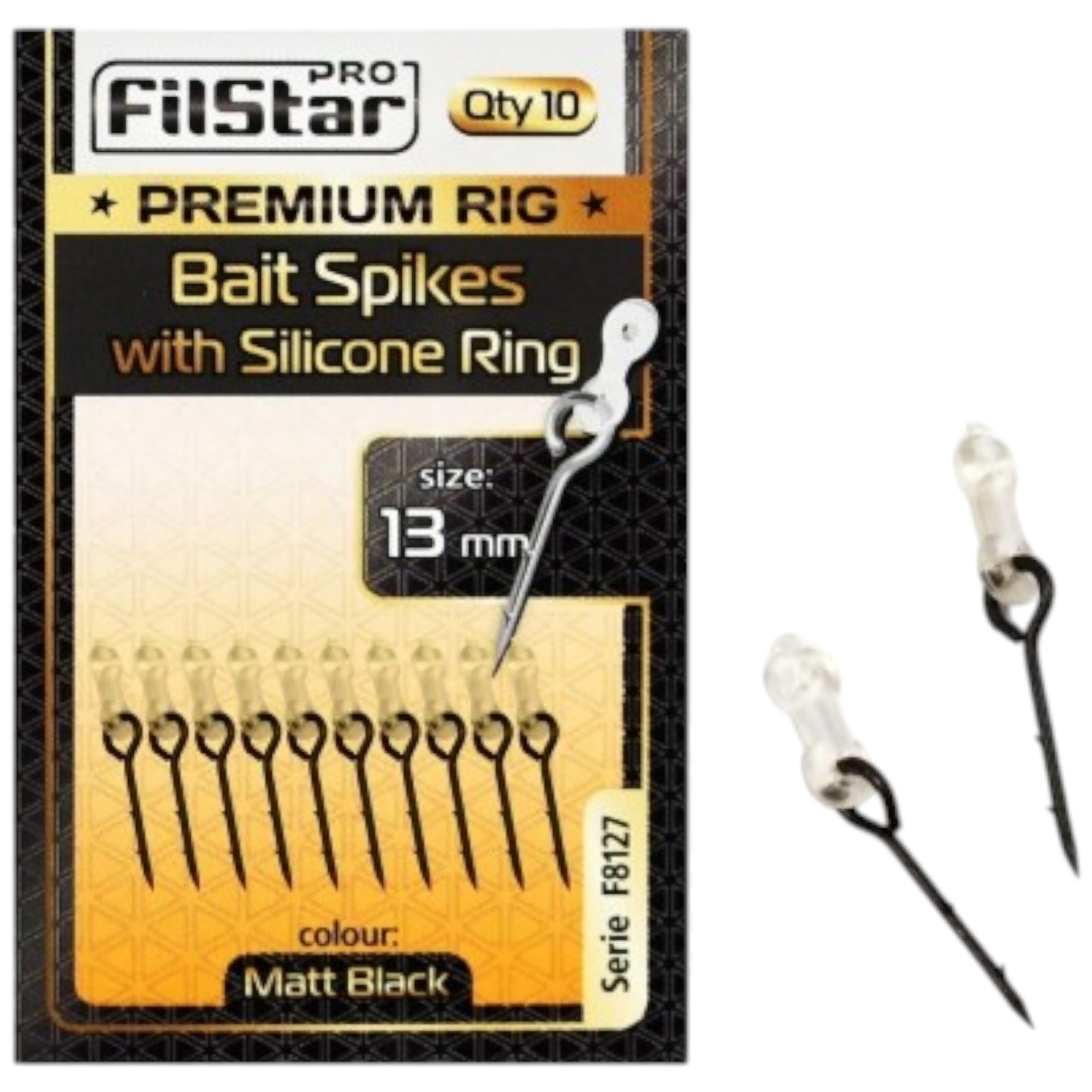 Bait Spikes Set con Anello 10x13mm – Boiles & Pellet Spikes per Ami da Pesca – Punte per Esche Carpfishing - Accessori Pesca Carpa – Esche Pop Up – Accessori Pesca - Attrezzatura da Pesca