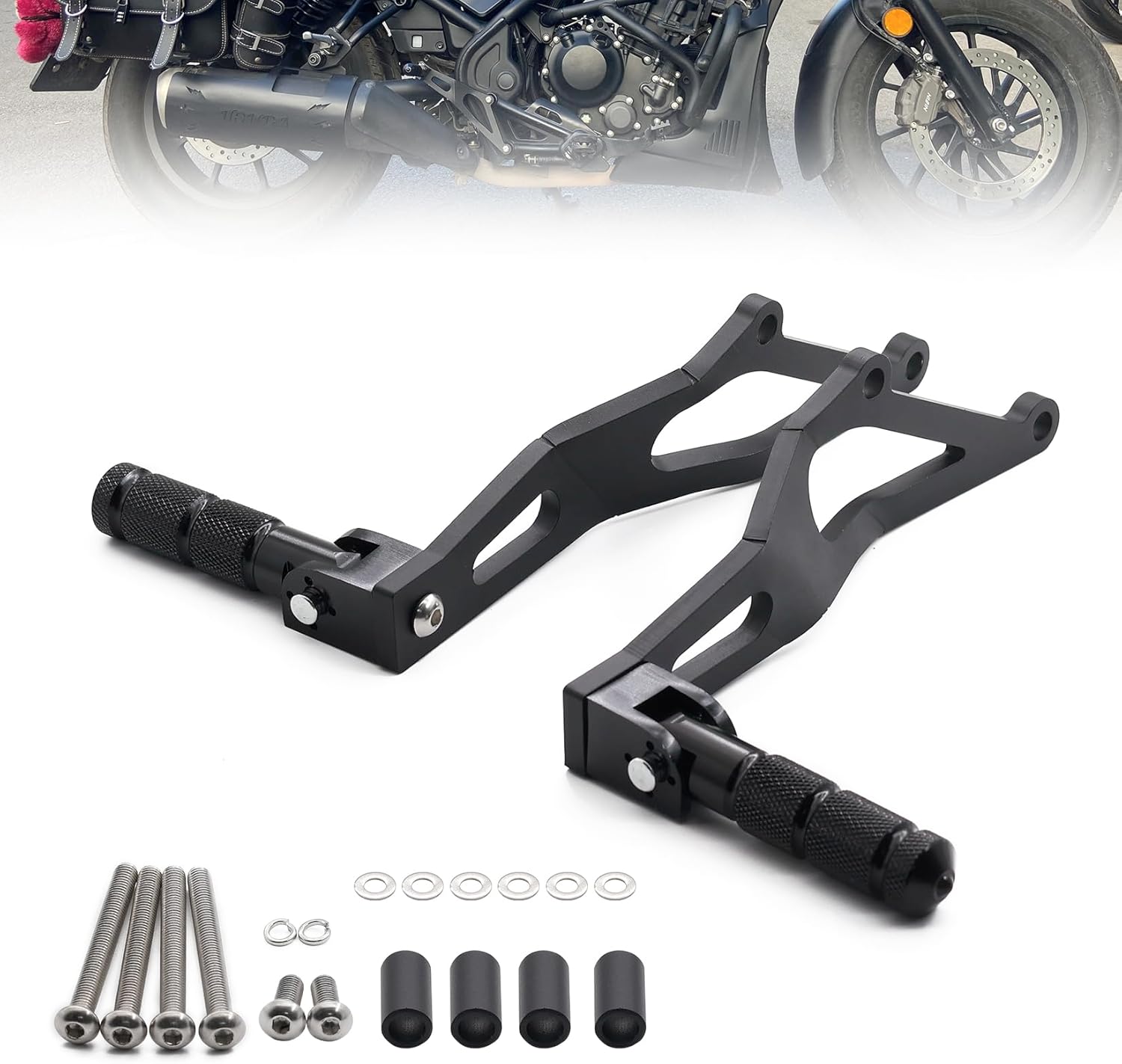 Passenger Peg Lowering Brackets Fit for 2023-2024 REBEL CMX300 / CMX500