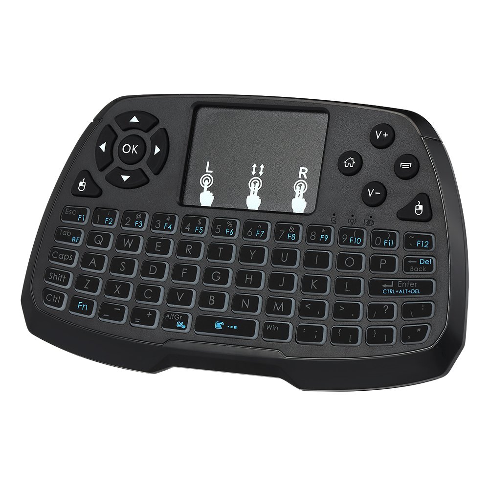 Docooler Control Remoto Teclado Inalámbrico con Ratón de 2.4GHz para el Cuaderno de la PC TV Smart TV de Android TV Box